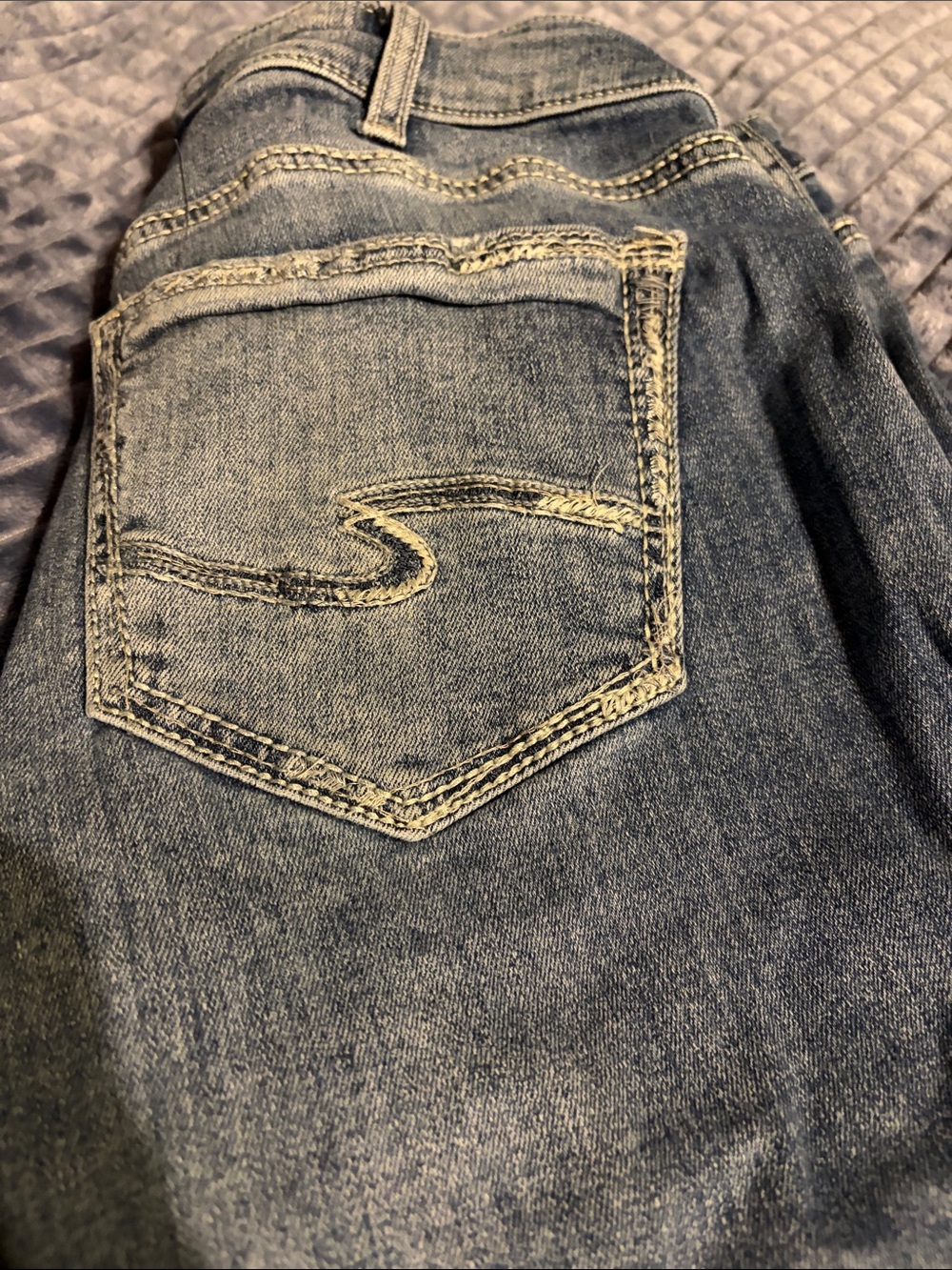 Women's Silver Suki Boot Cut Jeans in Washed Blue